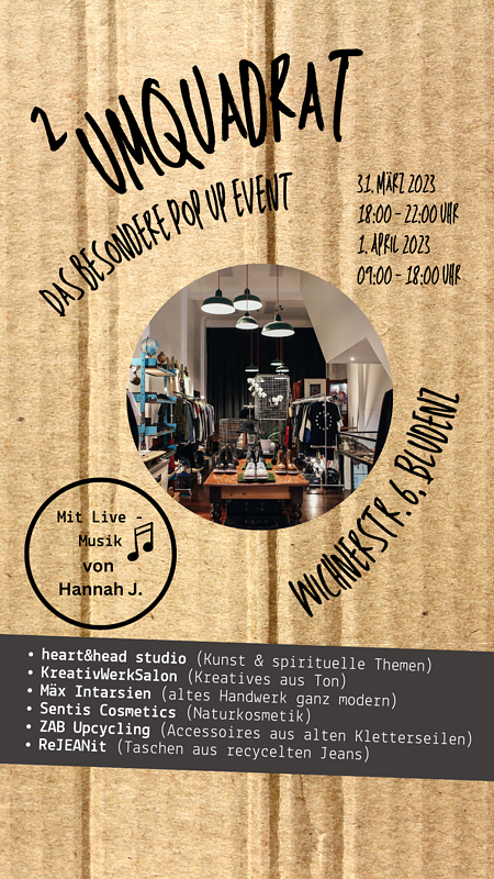 Popup Event im „Zum Quadrat“ in Bludenz